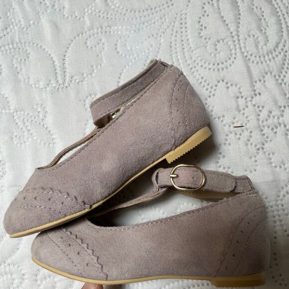 Janie and Jack Leather T Strap Mary Jane Flats Size 5 - Picture 4 of 8